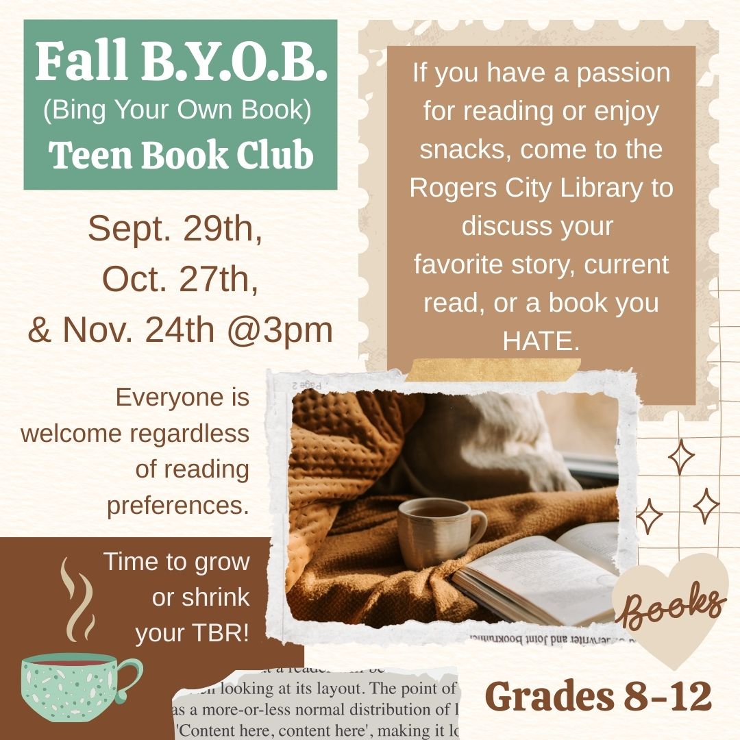 teen book club bring your own book 