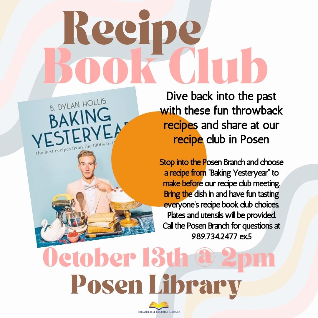 posen library spice club on october 13th 
