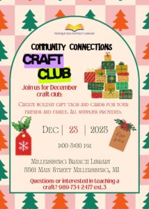 community conections craft holiday tag making december 23 at millersburg