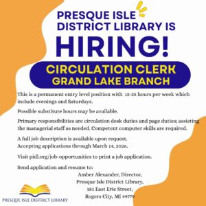 GL circulation clerk