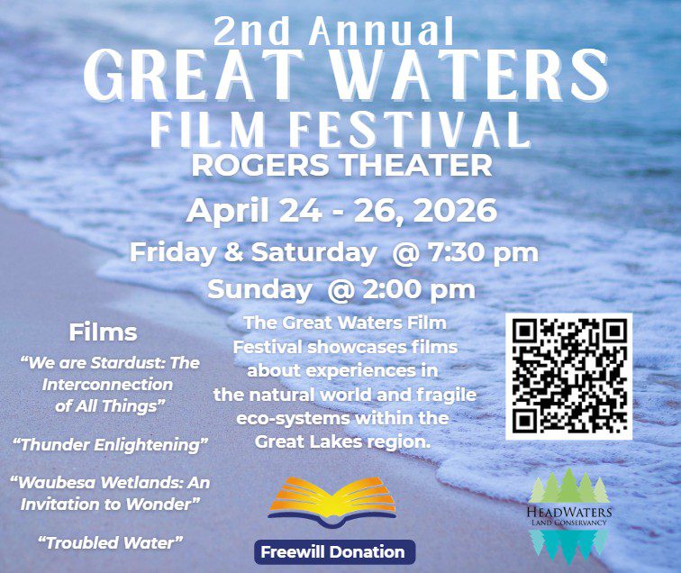 Great Waters film festival coming to the Rogers Theater April 24-26 