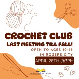 Last Crochet Club April 28th