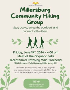 millersburg hiking group is meeting at ocqueoc falls on june 19th