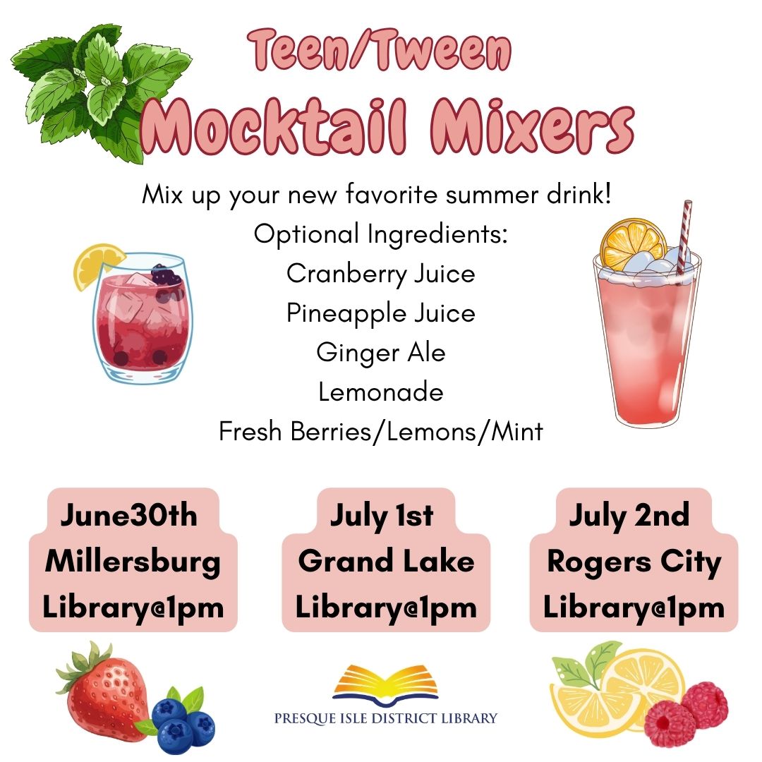 teen mocktail mixers for the summer reading program across the branches