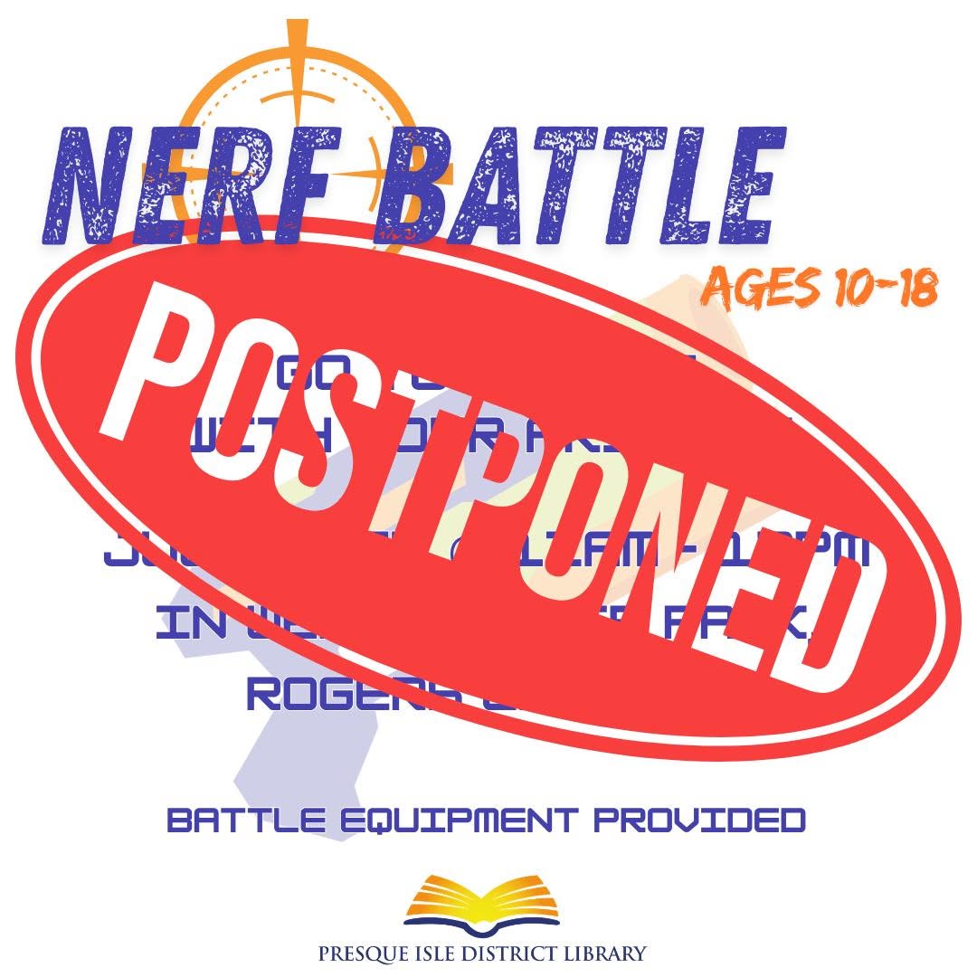 Teen nerf battle postponed due to weather! 