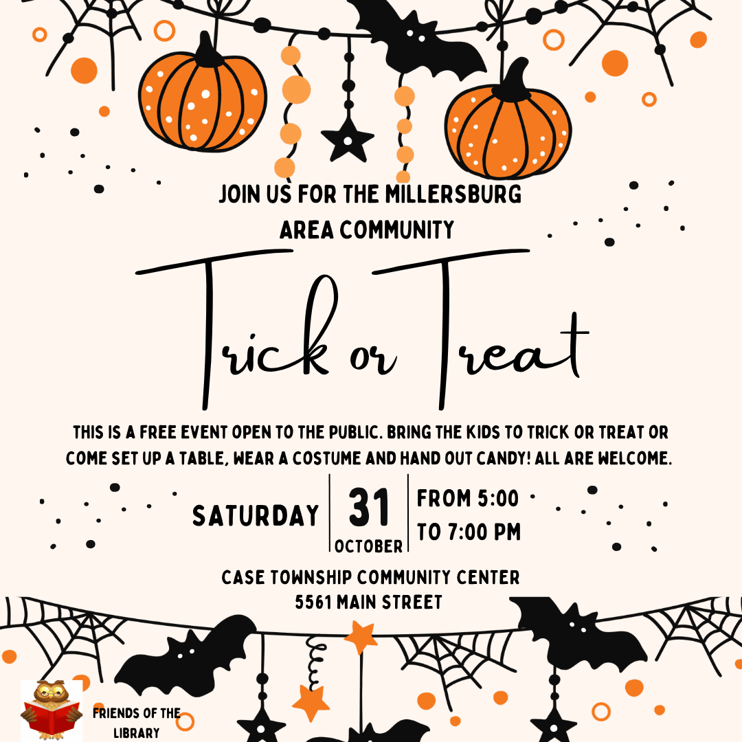millersburg community trick or treat october 31 
